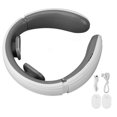 thumbnail image 2 of Electric Pulse Neck Massager 6 Modes 9 Strength Hot Compress Vibration Neck Muscle Massage Machine White, 2 of 5