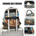 thumbnail image 3 of FORMRS Mini Backpack Purse for Women Quilted Travel Daypack Casual Shoulder Bag, Starry Pizza, 3 of 7