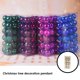 thumbnail image 2 of DYIOO - Bolas navideñas de plástico sólido irrompibles, preencordadas con gancho, colgantes para fiestas navideñas, coronas, mesas y árboles (36 unidades, 40 mm/1,57 pulgadas, azul), 2 of 8