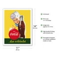 thumbnail image 2 of Drink (Trink) Coca Cola - Refreshing (Das Erfrischt) - Vintage Advertising Poster c.1950s - Fine Art Matte Paper Print (Unframed) 11x14in, 2 of 4
