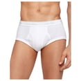 thumbnail image 2 of Calvin Klein Men's Underwear Classic Fit 4-Pack Pure Cotton Briefs, White, L, 2 of 4