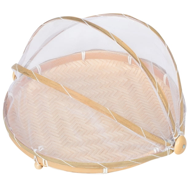 Cesta de bambú para servir comida, frutero, tapa para alimentos, cesta para pan, estilo variado