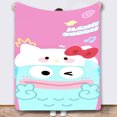 thumbnail image 1 of 3D Printing, Cartoon Soft Double Flannel Blanket, Super Soft Blanket, Suitable For Living Room, Sofa, 1 of 3