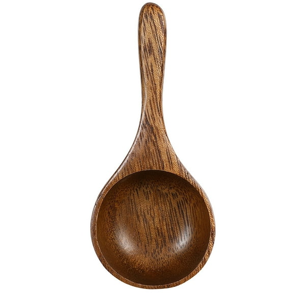 Handle Rivet Acacia Wood Measuring Spoon Scoops Coffee