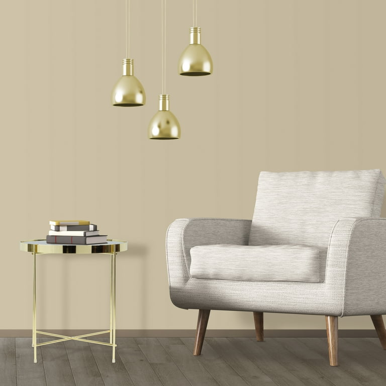 Atlantic Ritz Accent Side Table with Glass Top 18 Tall Gold Walmart