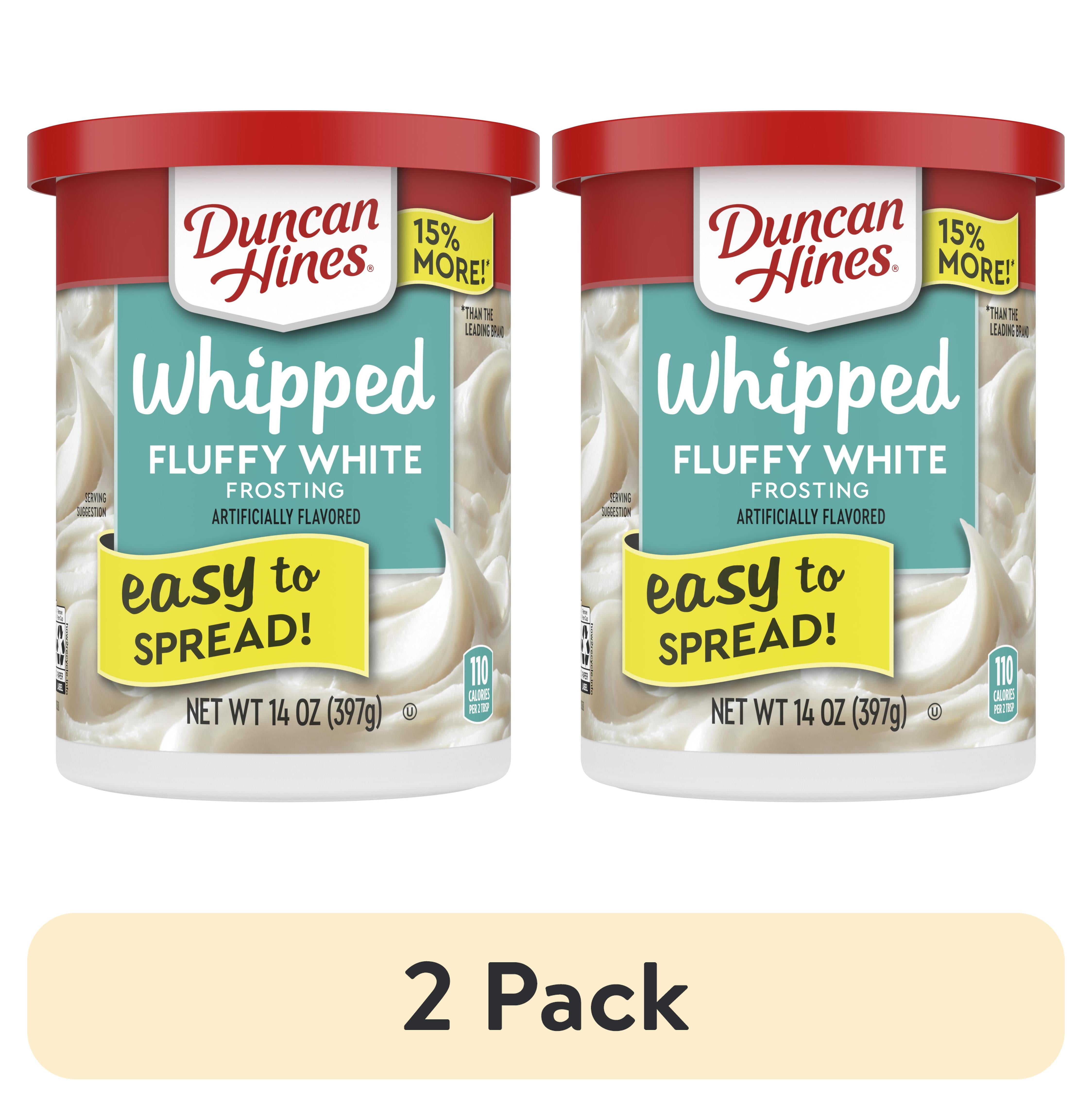 (2 pack) Duncan Hines Whipped Cream Cheese Frosting, 14 oz.