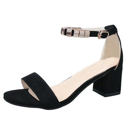 

Wiueurtly Sandals High-Heeled Leather Fashion With Glittering Sandals Gold Sandals Women s Women s Summer Women s sandals Teenager Shoes Women Close Toe Sandals for Women Size 6
