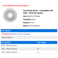 thumbnail image 2 of Front Brake Rotor - Compatible with 2006 - 2010 Kia Optima 2007 2008 2009, 2 of 2