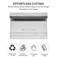 thumbnail image 3 of Zootealy 6-Inch Dough Cutter with Measuring Scale Pastry Scraper Multi-Purpose Food Chopper Stainless Steel Bench-Scraper Kitchen Utensil Perfect for Cake Pizza Noddle Bread Butter Baking, 3 of 8
