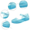 thumbnail image 7 of JDEFEG Girls' Jelly Sandals Comfort Summer Outdoor Casual Beach Shoes Non Slip Walking Shoes Girls Princess Shoes Children's Closed Toe Sandals Little Girl Baby Jelly Shoes Blue Size 11, 7 of 7