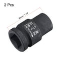 thumbnail image 2 of Uxcell 3/8" Drive by 9mm 6-Point Impact Shallow Socket, CR-MO Metric Sizes 2 Pack, 2 of 5