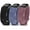 Black & Blue & Violet Smoke, variant on Toyouths Floral Engraved for Fitbit Charge 6/5 Bands Women Wristwatch, Starlight/Nude/Brown, 3 Pack