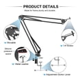 thumbnail image 6 of Anivia Desktop Clamp Adjustable Suspension Boom Scissor Arm Stand Holder 360 Degree Rotation Swivel Mount with 1/4 Screw for webcame,Head Ring Light Stand Suitable for All Anivia Webcam(Ship from USA), 6 of 6