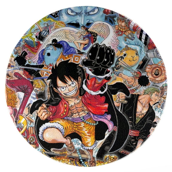 ONE PIECE Mat Office Chair Mat, Home Round Floor Mat, 39-inch Diameter Low Pile Heavy Duty Non-slip Multipurpose Desk Chair Mat for Hardwood Tile Carpet