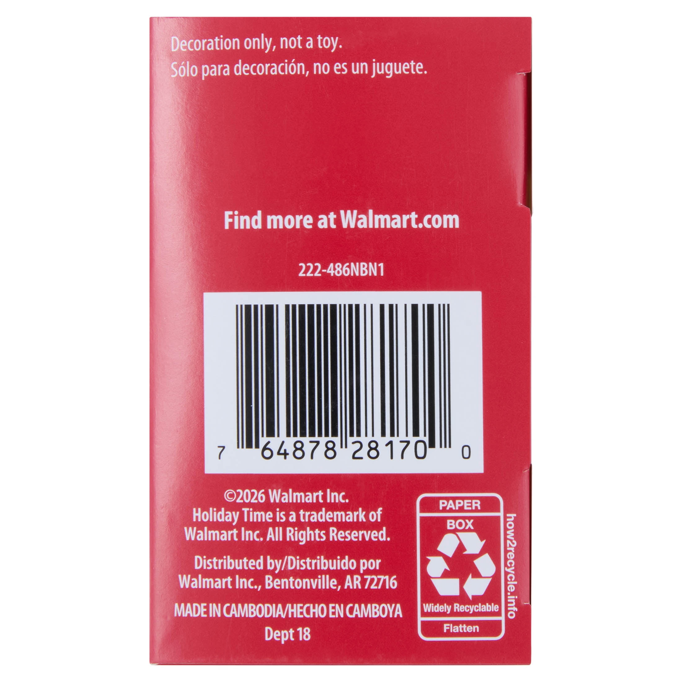 Green Christmas Ornament Hooks, 1", 160 Count, by Holiday Time