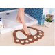 thumbnail image 5 of Alfombra de baño antideslizante, alfombra de ducha para baño, alfombra mullida, alfombra absorbente para puerta 48*67 CM (marrón claro), 5 of 5