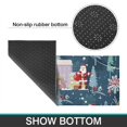 thumbnail image 6 of Dark Blue Christmas Santa Pattern Kitchen Rugs Sets Of 2,Anti Fatigue Kitchen Mat Rugs Non Slip Washable,Decorative Kitchen Floor Mats for Kitchen,Sink,Laundry,17"x30"+17"x47", 6 of 7