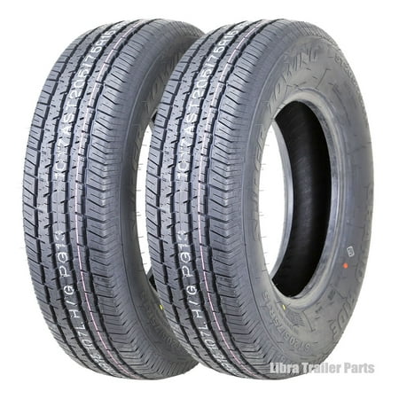 - 2 New Premium Grand Ride Trailer Tires ST 205 75R15 / 8PR Load Range D Steel Belted