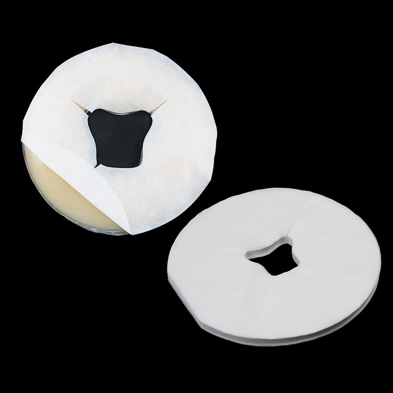 100Pcs disposable face rest sheets headrest cradle covers for massage bed white
