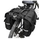 thumbnail image 1 of Alforja portátil resistente al agua para bicicleta, alforjas para bicicleta con ribete reflectante, alforjas para asiento trasero de bicicleta, color negro, 1 of 3
