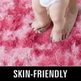 thumbnail image 5 of Junovo Luxury Velvet Shag Area Rug Modern Indoor Fluffy Rugs, Extra Comfy and Soft Carpet For Bedroom Living Room Kids Room,8'x10',Hot Pink, 5 of 7