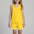 thumbnail image 2 of Gerichy Girls Summer Outfits, Girl's 2 Piece Outfits Sleeveless Round Neck Tops And Shorts With Pockets Casual Summer Shorts Sets, 2 of 5