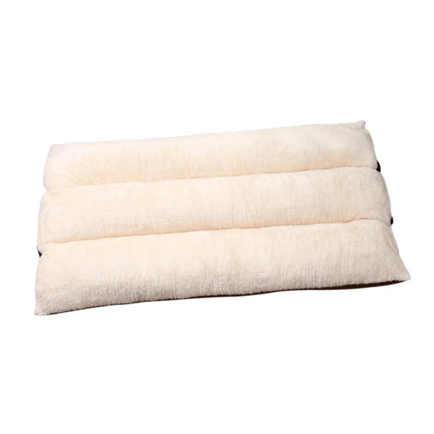 Cojín para gatos, cama para perros, reutilizable, autocalentable, funda extraíble, almohadilla para mascotas, para calmar perros pequeños, medianos, g Beige 70x50cm