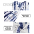 thumbnail image 6 of CASSIE LIZ Women's Plus Size Dress 4X Pocket V Neck Maxi T Shirt Dress Casual Blue White Tie Dye Short Sleeve Sundress Loose Fit Spring Summer Dress 4XL 24W 26W, 6 of 7