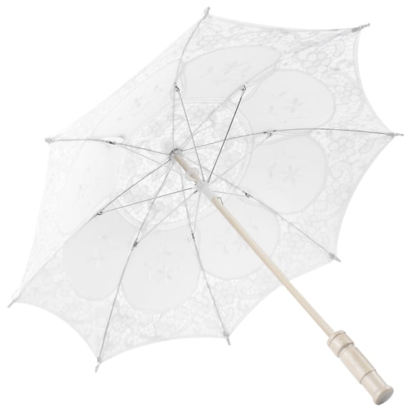 Umbrella Props, Exquisite Lace Durable Lace Umbrella, Stylish For Women Bridal White