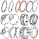 thumbnail image 2 of Anillos de dedo de plata para mujer, anillo de cóctel de Plata de Ley 925 Original para mujer, joyería de boda con corazón de circonita cúbica geométrica Tan Jianjun unisex, 2 of 2