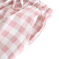 thumbnail image 6 of WREESH Womens Plaid Pajama Pants Fall Fashion Casual Comfortable Elastic Waist Bandage Pajama Full Length Pants Pink, 6 of 9