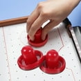 thumbnail image 4 of MasteelfCA 8 Pcs Pousseurs de Hockey sur Air 76MM Remplacement de Rondelles pour Tables de Jeu Gardiens Trousse d'Entête Équipement de Hockey sur Air Accessoires (Rouge), 4 of 7