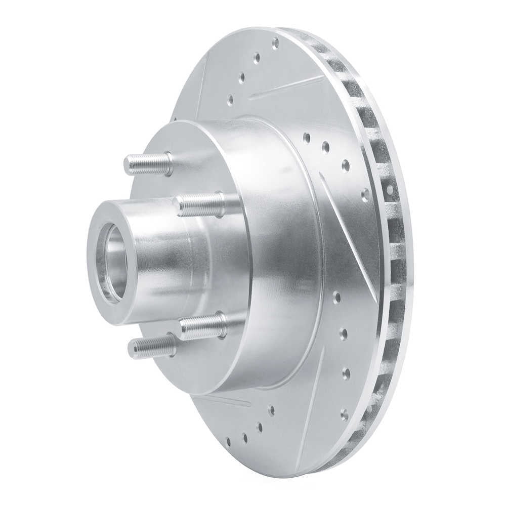 Dynamic Friction Company 631-40064L DFC Brake Rotor - Drilled And Slotted - Silver