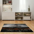 thumbnail image 3 of LaModaHome Non-Slip Rug Historical Atomic Bomb Design Washable Mat Child Stain Resistant Living Room Kitchen Carpet - Size: 5,3X2,6ft(160X80cm), 3 of 4