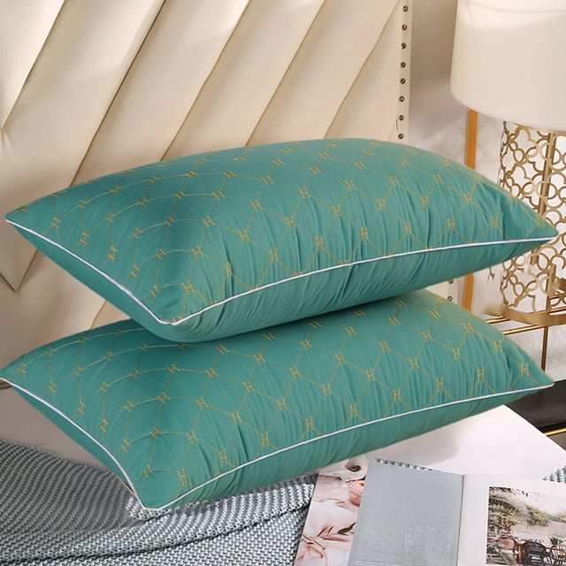 TIMIFIS Polished Headrest 1PC Headrest Core Embroidery Solid Color Brushed Fabric Quilted Quilted Pillow New Home Essentials