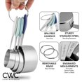 thumbnail image 5 of Cook with Color Stainless Steel Measuring Cups and Measuring Spoon 8 Piece Set, Blue, 5 of 6