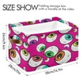thumbnail image 3 of GZHJMY Abstract Halloween Eyeballs Large Storage Basket 2 Pack,Cute Koala Collapsible Toy Storage Box Laundry Basket with Handle,Used for Home Closets, Offices, Bedrooms, 3 of 7