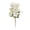 #5, variant on Fabric Artificial Green Plants Artificial Triangular Rose Bouquet White Fabric Desktop Decorative Flower Floral Arrangement for Home Office Wedding Decor(1Pc) by JASKFLY