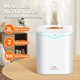 thumbnail image 2 of Humidificador de Aire con Puerto de Pulverización Doble de Gran Capacidad de 2000 Ml, Difusor de Aromaterapia Silencioso USB, Generador de Niebla Fría para el Hogar, Color Azul, 2 of 5