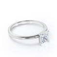 thumbnail image 4 of JeenMata Anillo de Compromiso de Moissanita de Corte Princesa de 1,75 Quilates - Conjunto Nupcial - Anillo Solitario - Anillo Clásico - Oro Blanco de 18 K sobre Plata, 4 of 6
