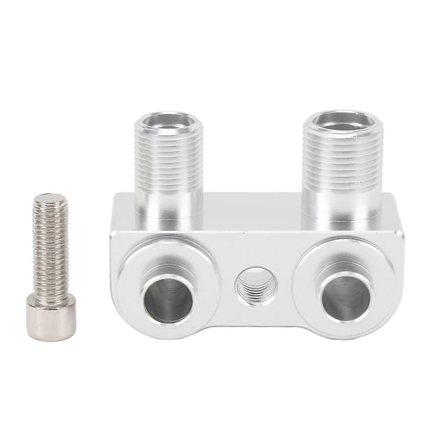 AC Compression Engine Adapter Fitting Aluminum Billet Automotive AC Fittings Replacement For LSX LS1 AC Lines Compression Engine Adapter