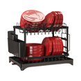thumbnail image 1 of Estante para platos - Estante de drenaje de 42 × 29 × 29 cm, almacenamiento de tazas, organizador seco de tazones de varios niveles | Soporte de secado de encimera compacto para usos utilitarios, 1 of 9