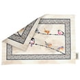 thumbnail image 5 of Vargottam Napperons - Napperon pour Table à Manger, Ensemble de 4 - Serviette en Coton Imprimée et Réversible - Napperons d'Intérieur pour Table de Maison et de Cuisine - Oiseau (Beige), 5 of 5