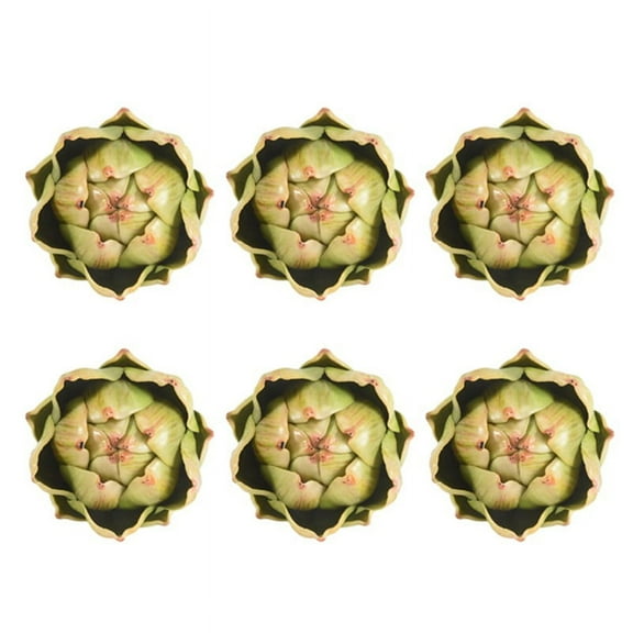 6Pack Artificial Artichoke Vegetables and Fruits for Home Wedding Party Table Decoratio wm58