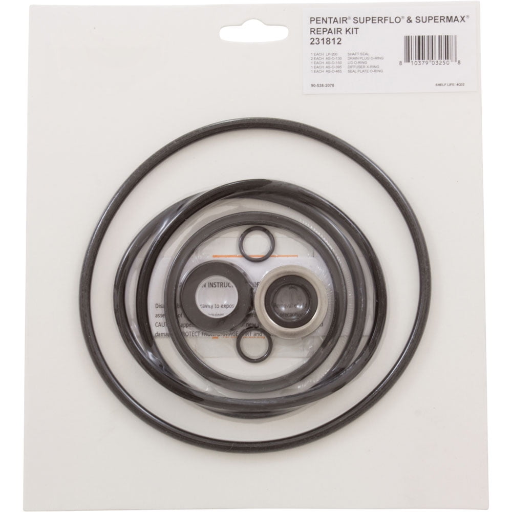 Pump ORing Kit, Generic SuperFlo/SuperMax, w/Seal