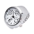 thumbnail image 2 of 2 relojes de cuarzo para llevar en los dedos, relojes creativos con forma de anillo, mini accesorios para mostrar la hora para mujeres y hombres (blanco), 2 of 5