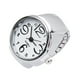 thumbnail image 2 of 2 relojes de cuarzo para llevar en los dedos, relojes creativos con forma de anillo, mini accesorios para mostrar la hora para mujeres y hombres (blanco), 2 of 5