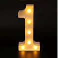 thumbnail image 1 of Decorative Letters Alphabet Letter LED Lights Luminous Number Lamp Decoration Battery Night Light Party Baby Bedroom Decoration, 1 of 5