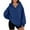 *Blue, variant on ClodeEU Women's Oversized Hoodies，Long Sleeve with Pocket， V Neck Pullover Fleece Sweatshirt Black,Womens Plus XXL