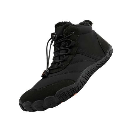 

NOKIO Men S Padded Winter Walking Boots Plush Warm Cotton Shoes Wear And Anti Slip Snow Boots Five Finger Cotton Shoes Outdoor Sports Shoes Men s And Women s Hiking Shoes Men S Cozy Winter Shoes